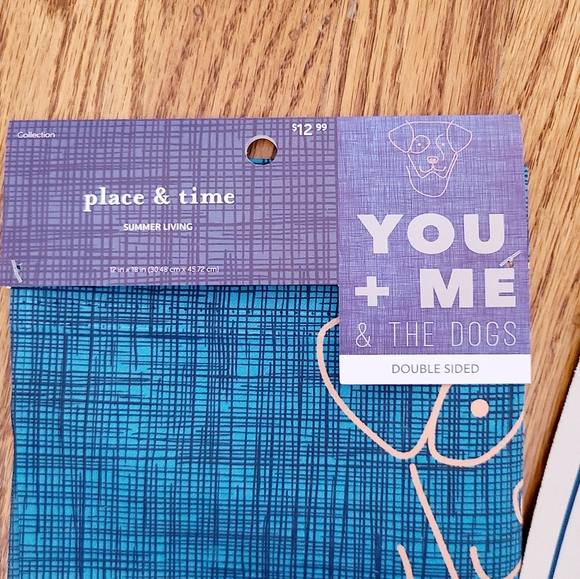 👀50% OFF - NWT‼️ Pair of Place & Time brand Dog Inspired Garden Flags - Picture 7 of 10